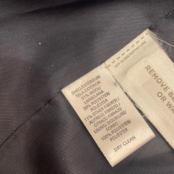 Ann Taylor Loft navy wool blend jacket Size 0 - Picture 10 of 13